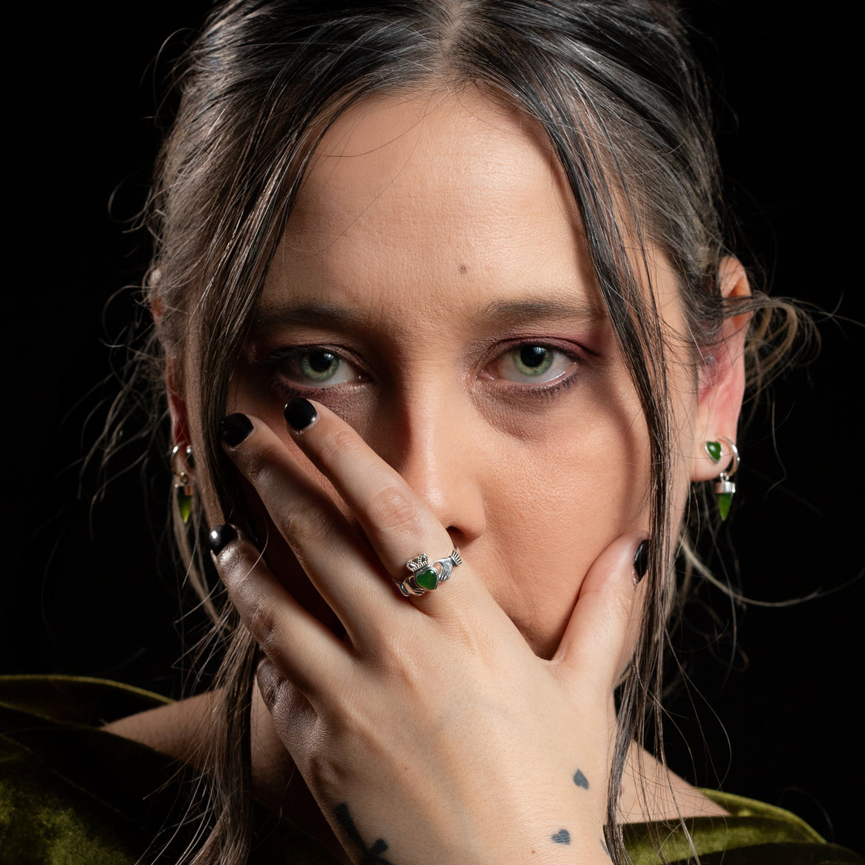 Pounamu Claddagh Ring