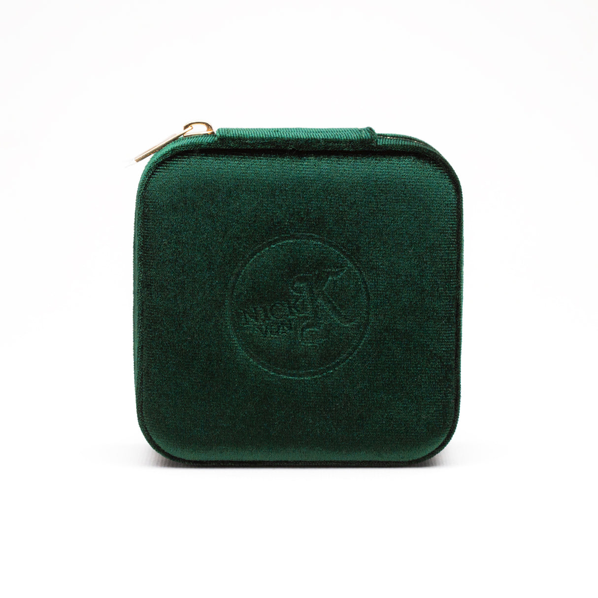 Emerald Green Velvet Jewellery Box