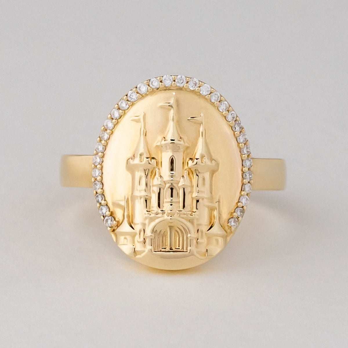 Golden Fairytale Castle Ring
