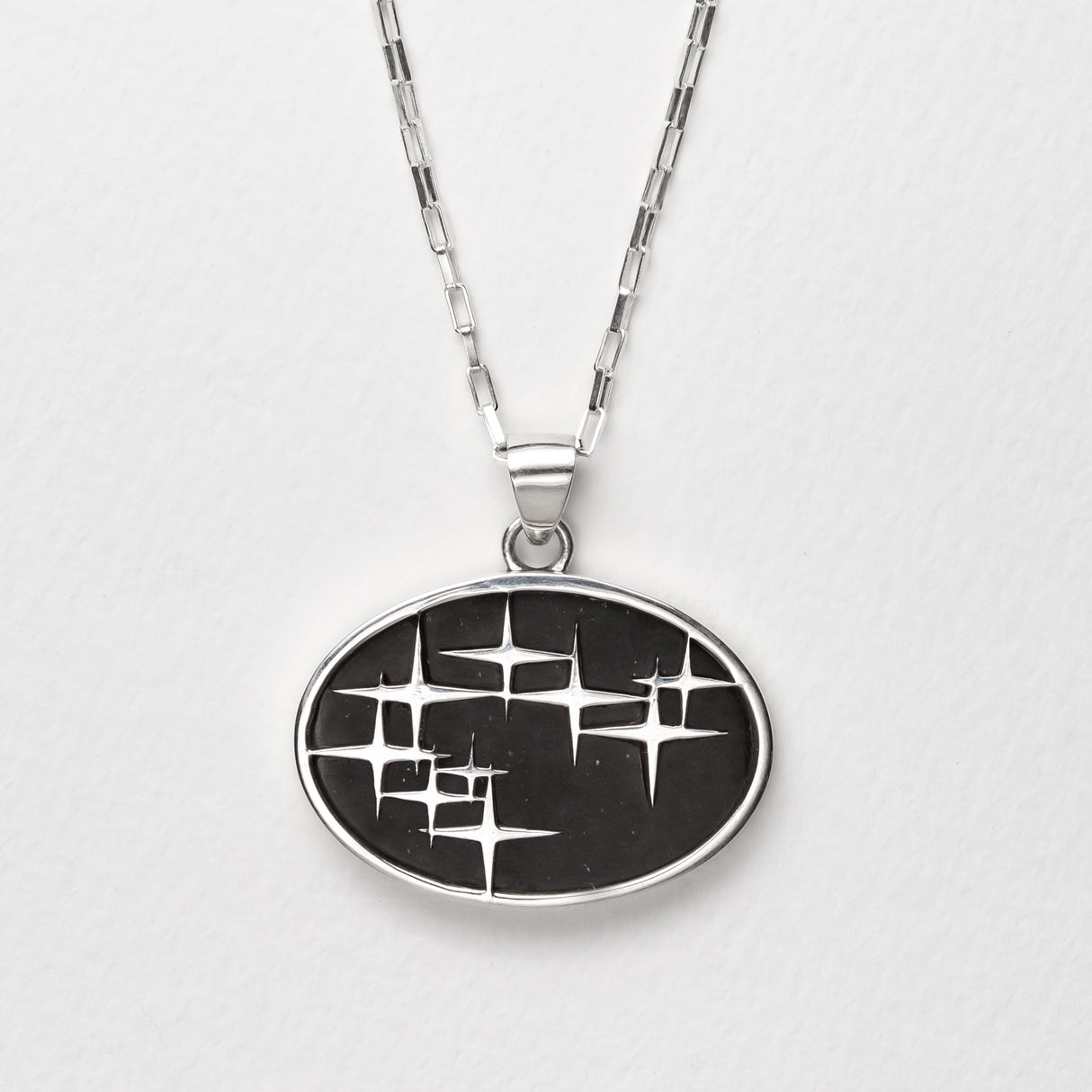 Matariki Pendant in Black Pounamu