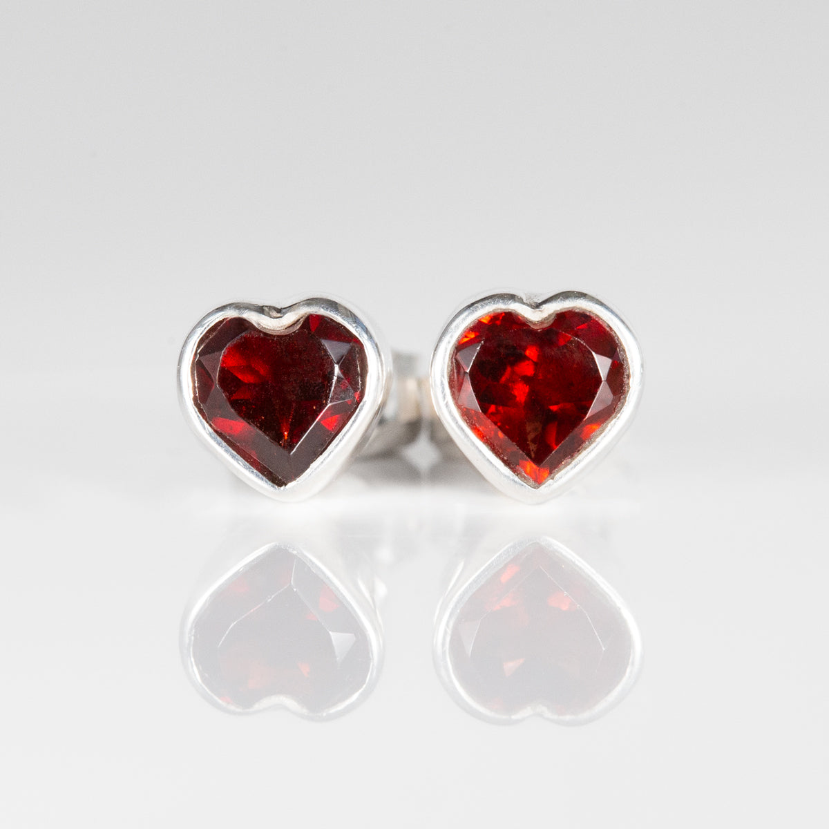 Crimson Crush Garnet Studs
