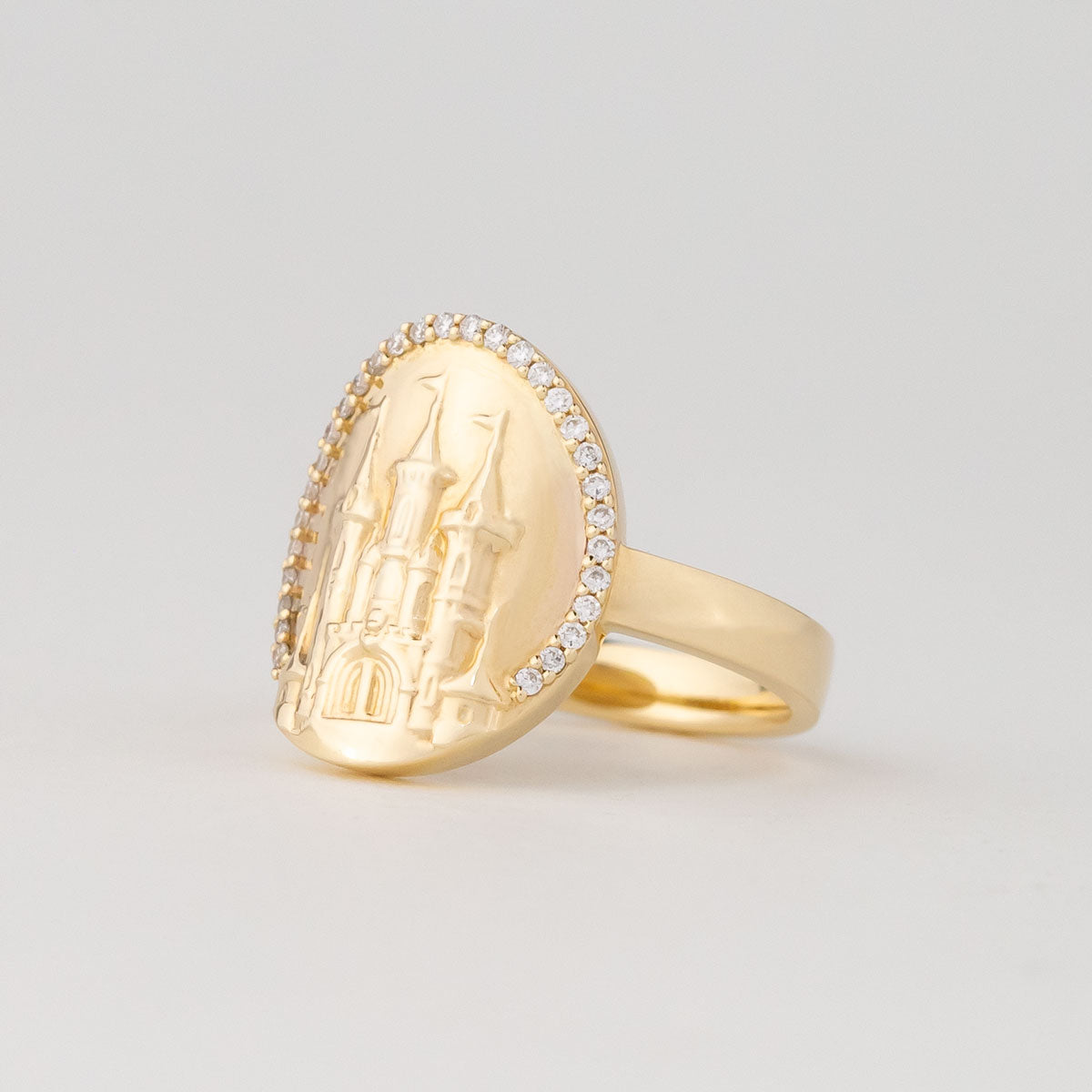 Golden Fairytale Castle Ring