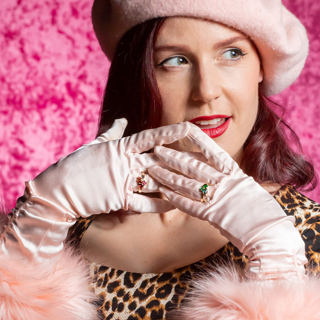 Forest Berry Cluster ring in 9 carat gold