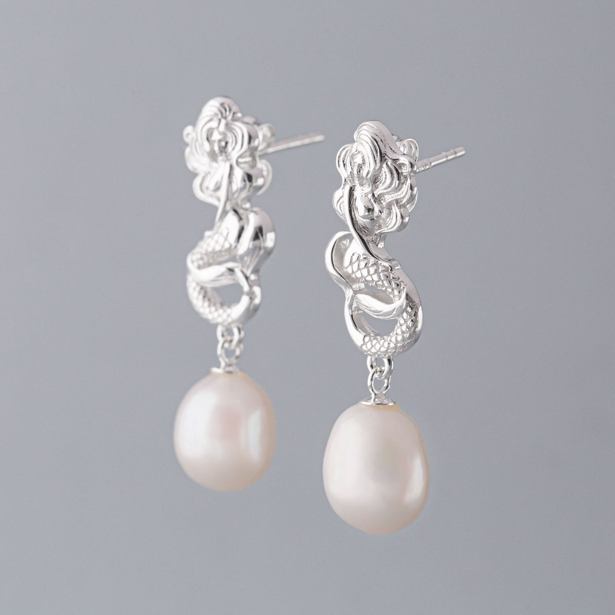 Mermaid Pearl Drop Earrings