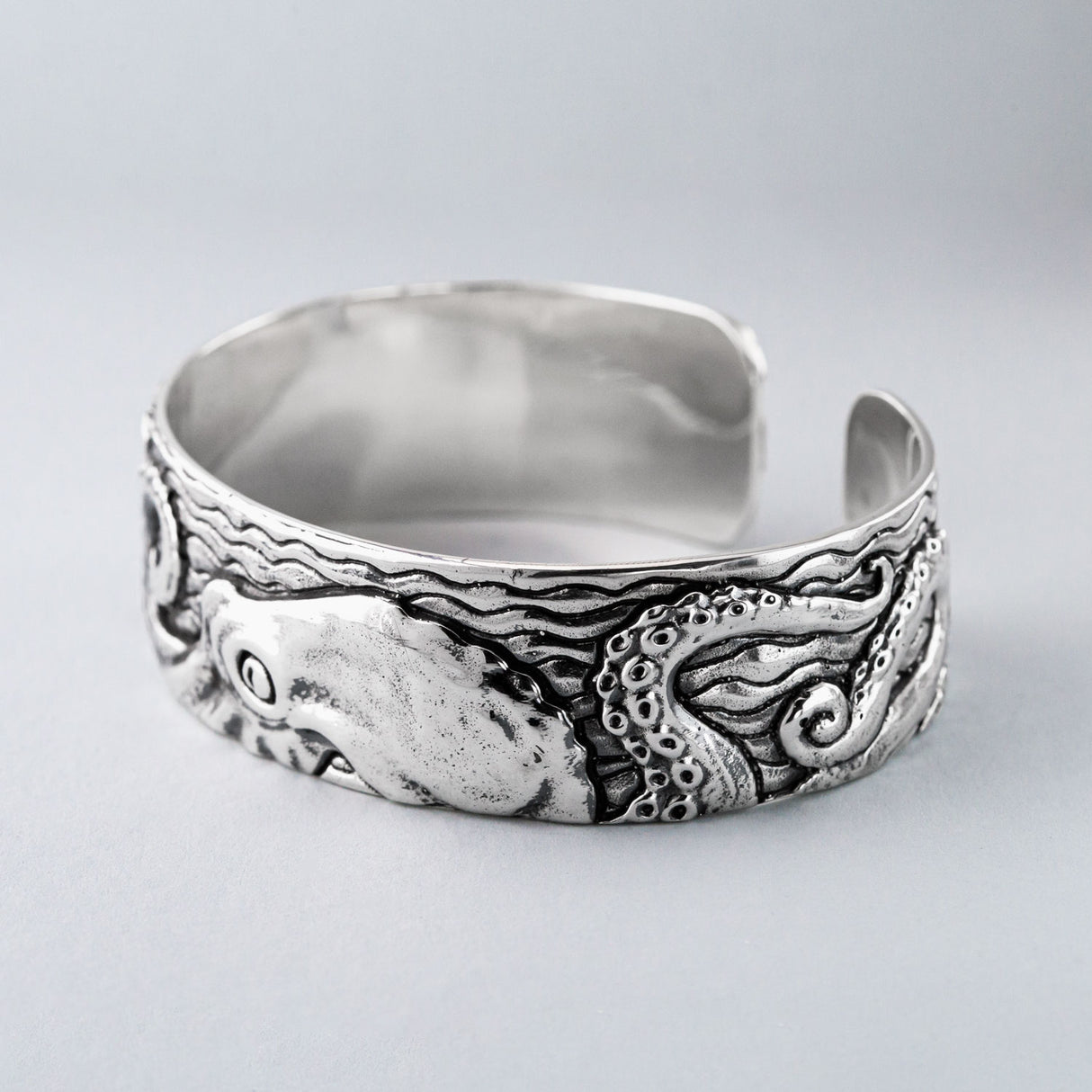 Epic Kraken Cuff in Stainless Steel