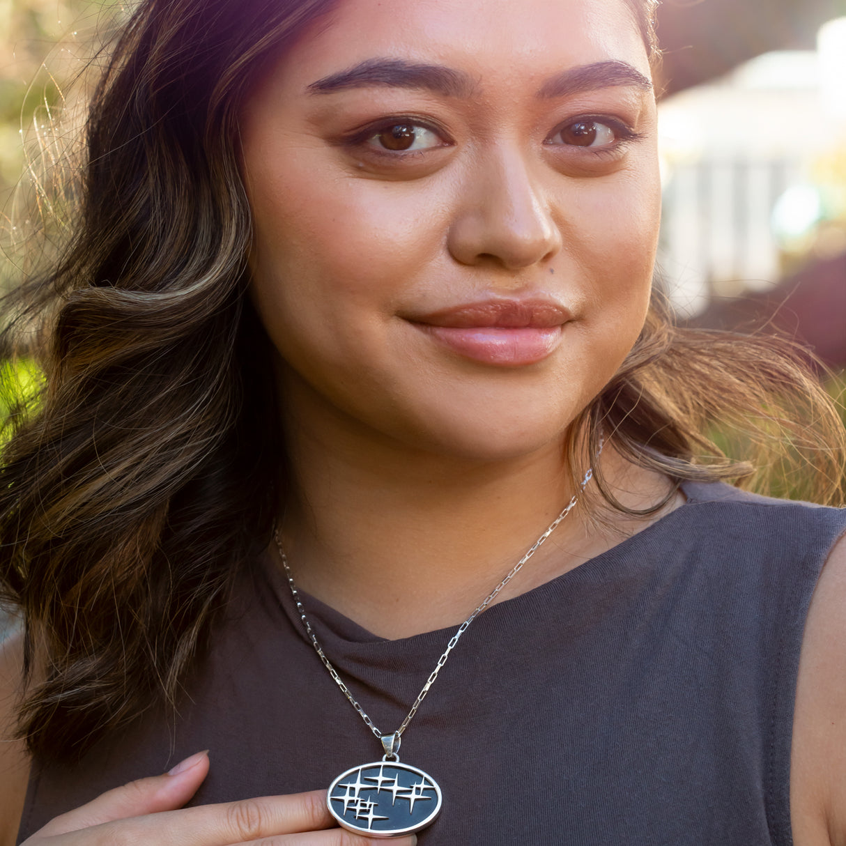 Matariki Pendant in Black Pounamu