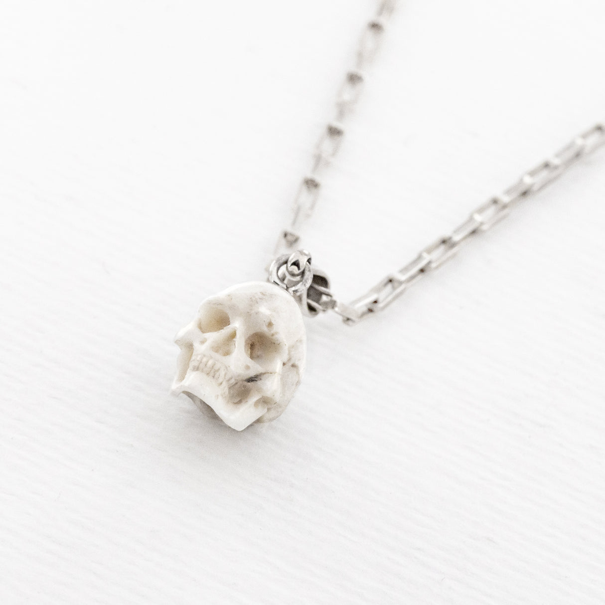 Deer Antler Skull Charm
