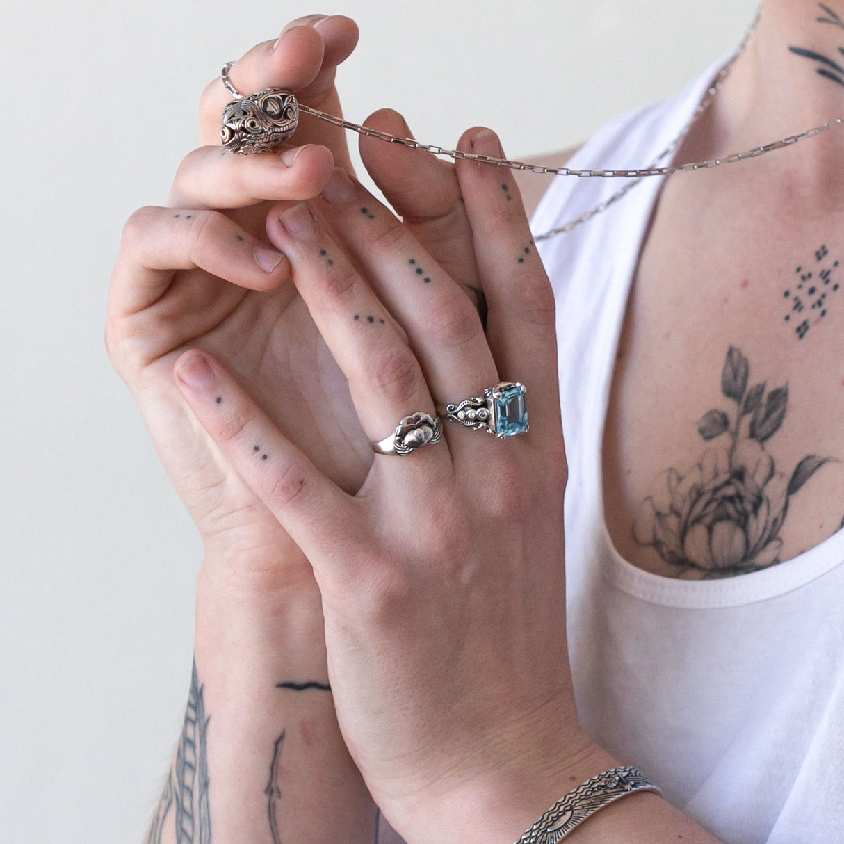 Crab Romance ring in Sterling Silver