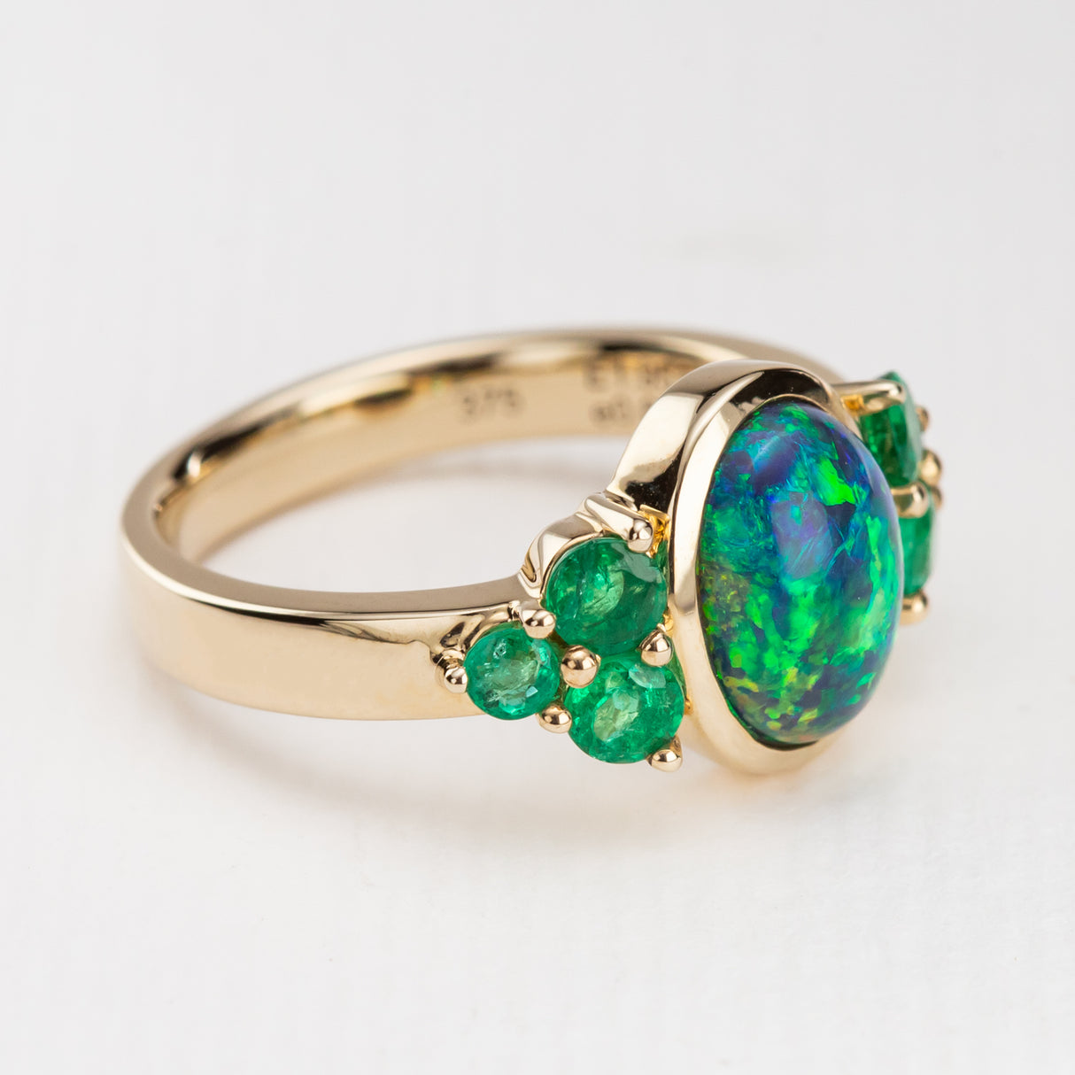 Emerald City Ring in Black Opal