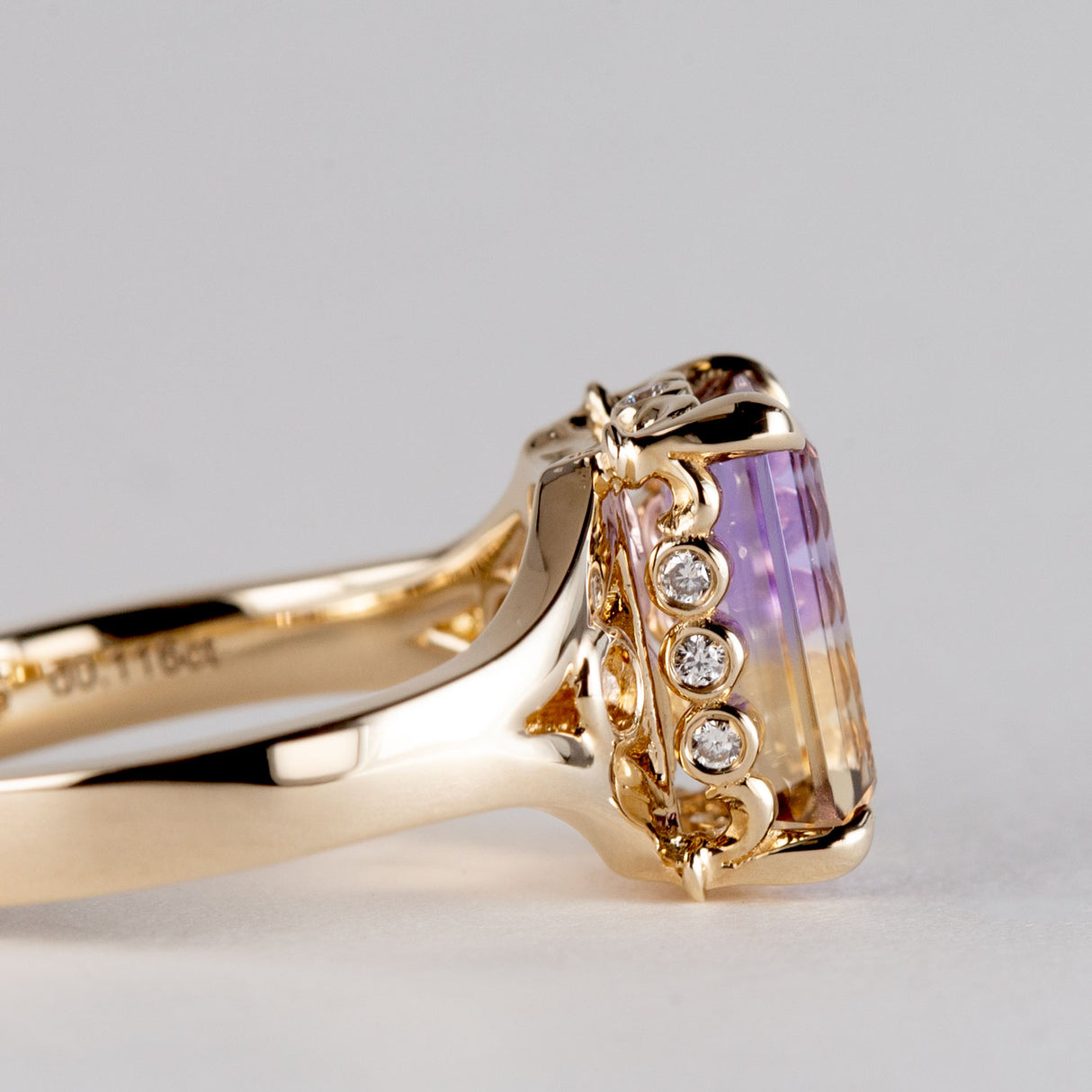 Love on Fire Ametrine Ring