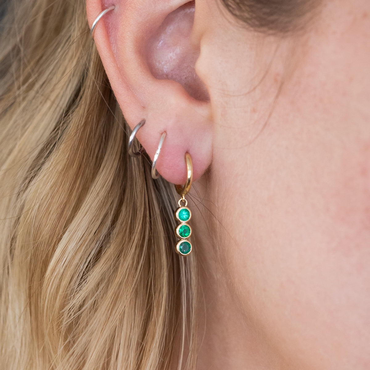 Dripping with Emeralds Earrings