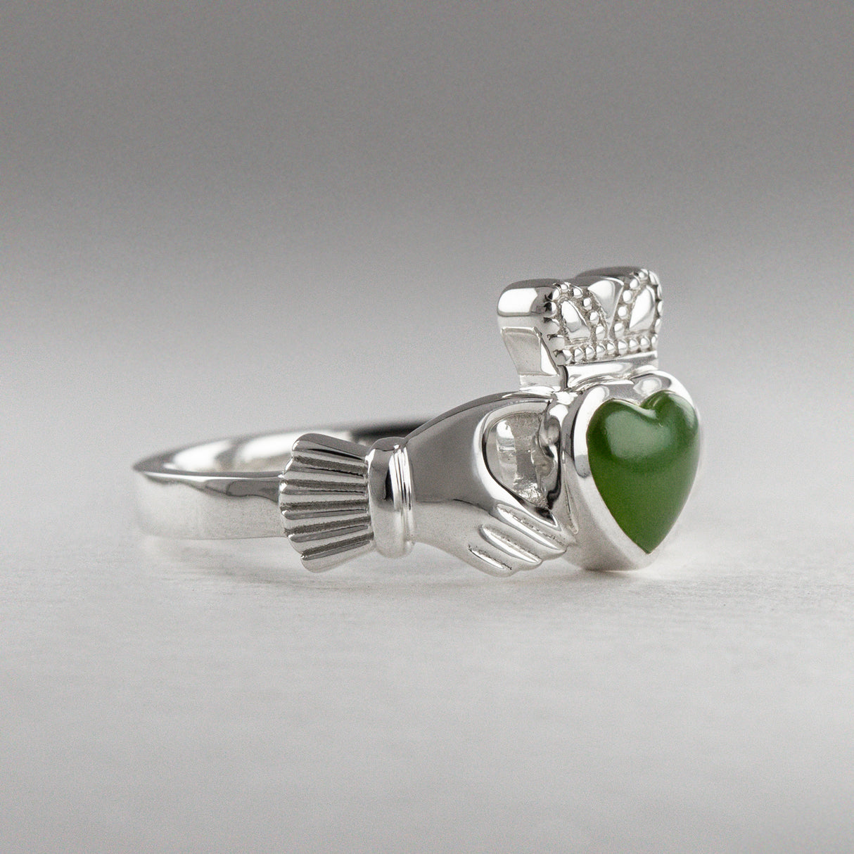 Pounamu Claddagh Ring