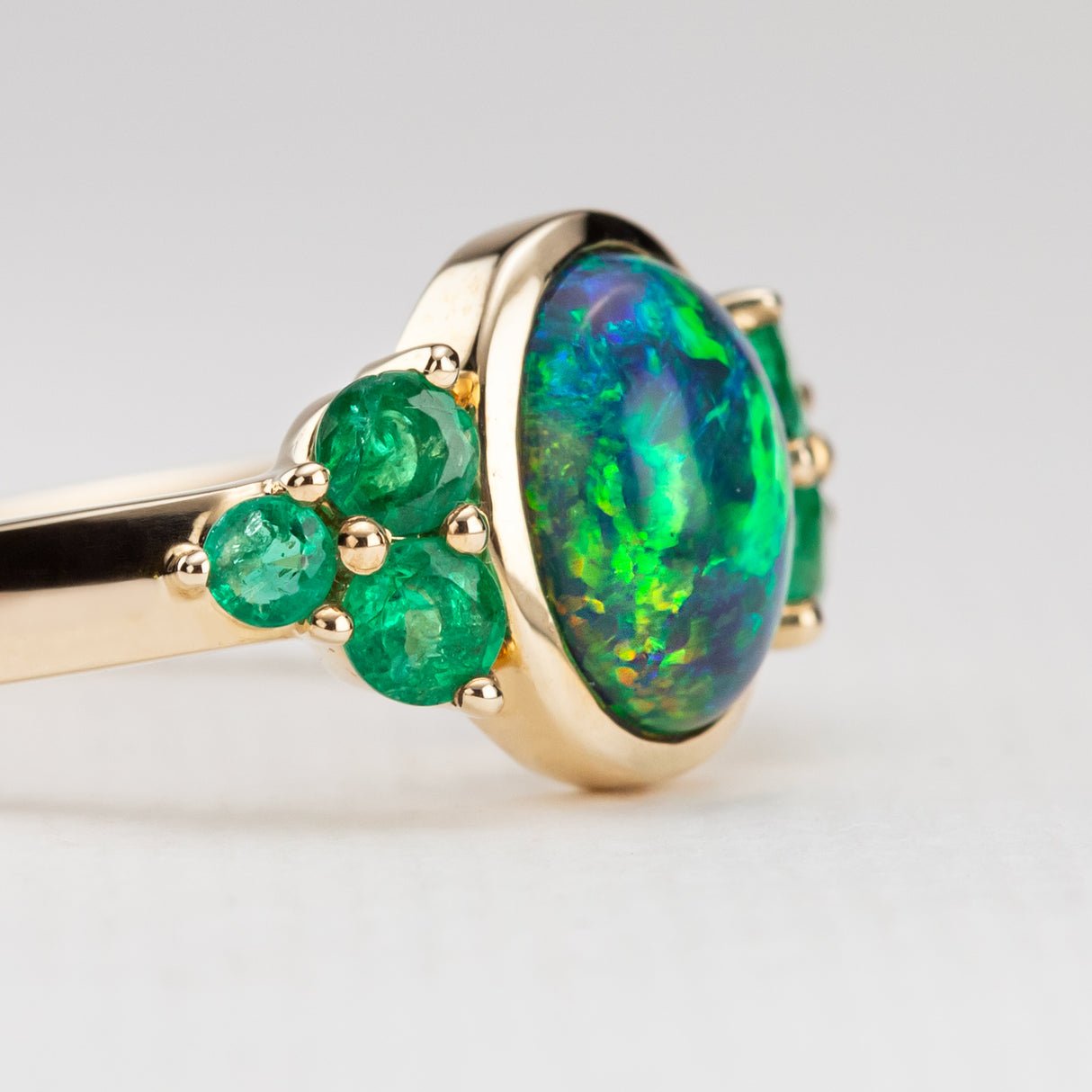 Emerald City Ring in Black Opal