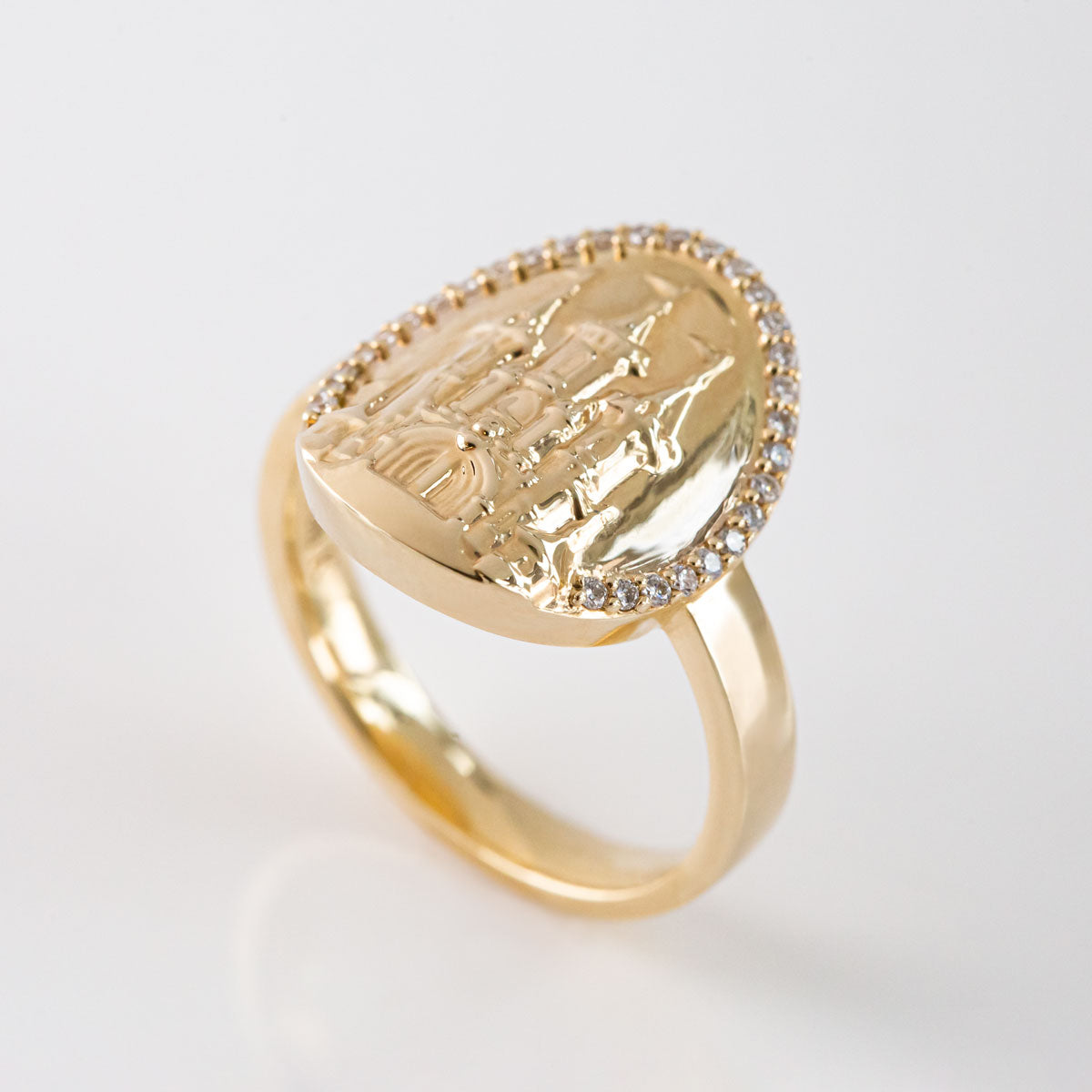 Golden Fairytale Castle Ring