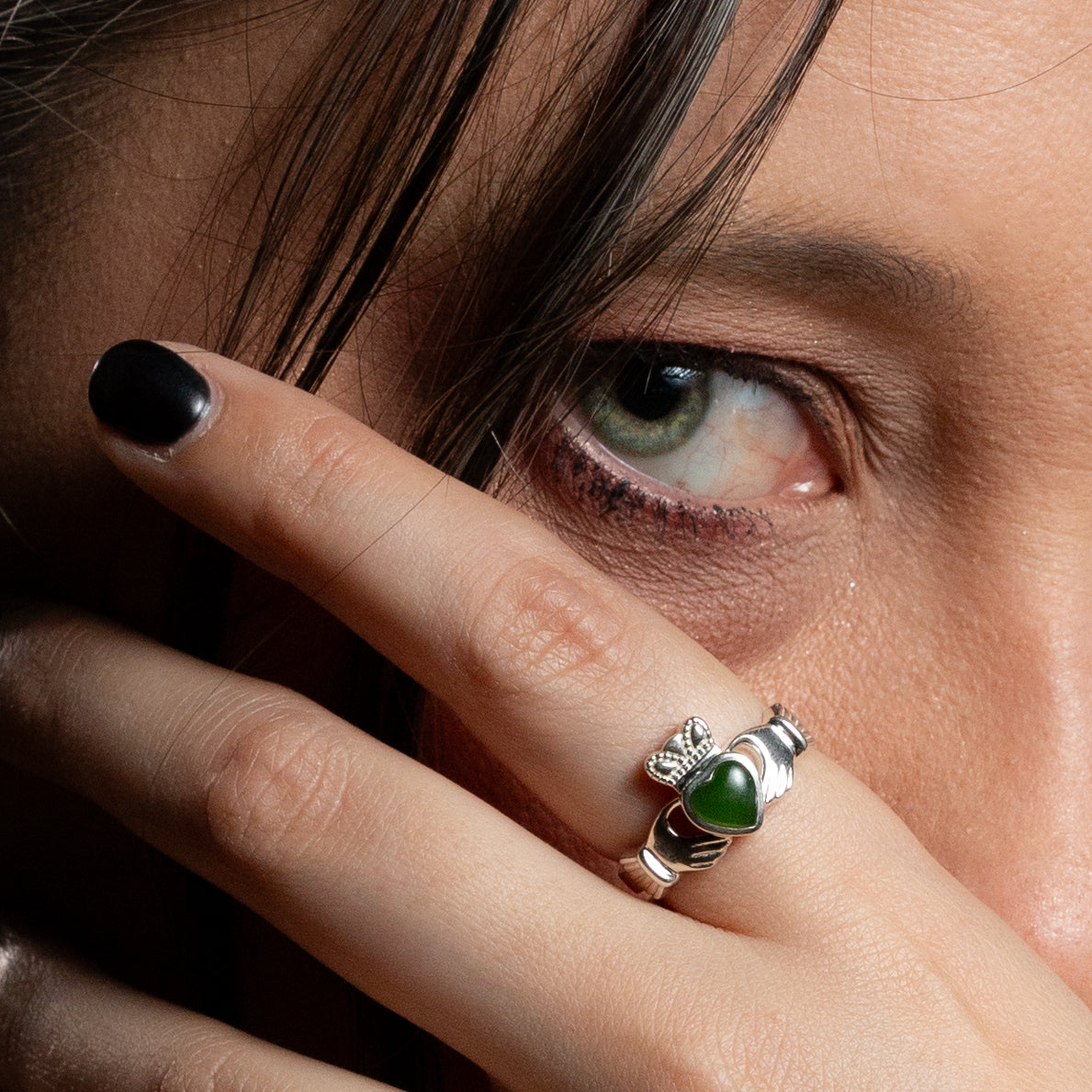 Pounamu Claddagh Ring
