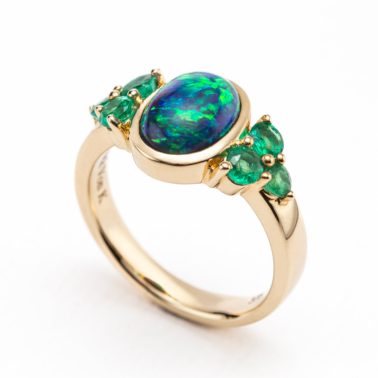 Emerald City Ring in Black Opal