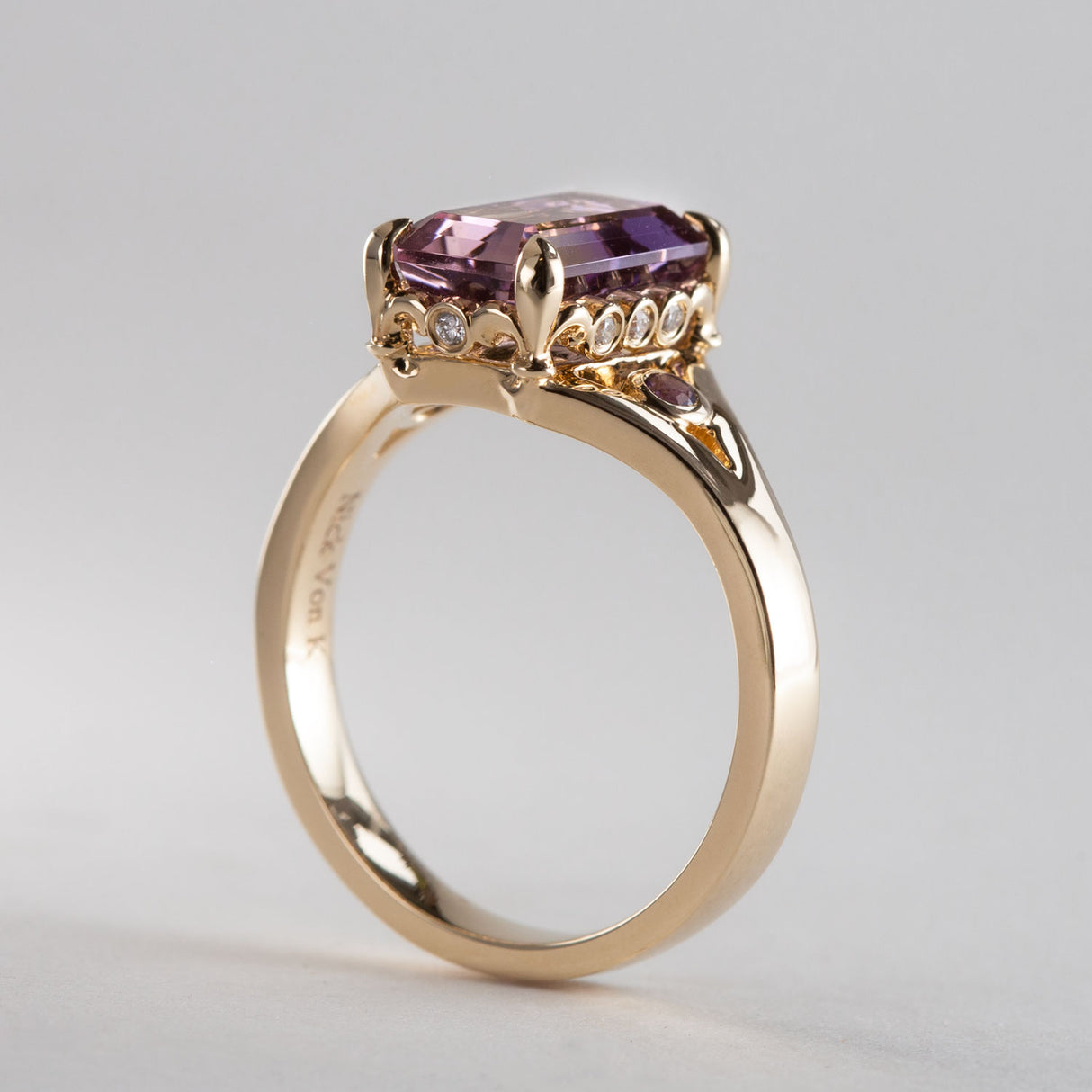 Love on Fire Ametrine Ring