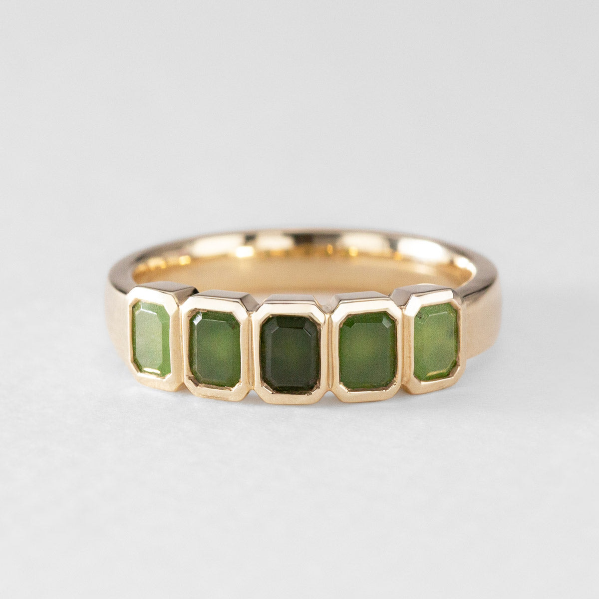 Pounamu Alpine Forest Ring