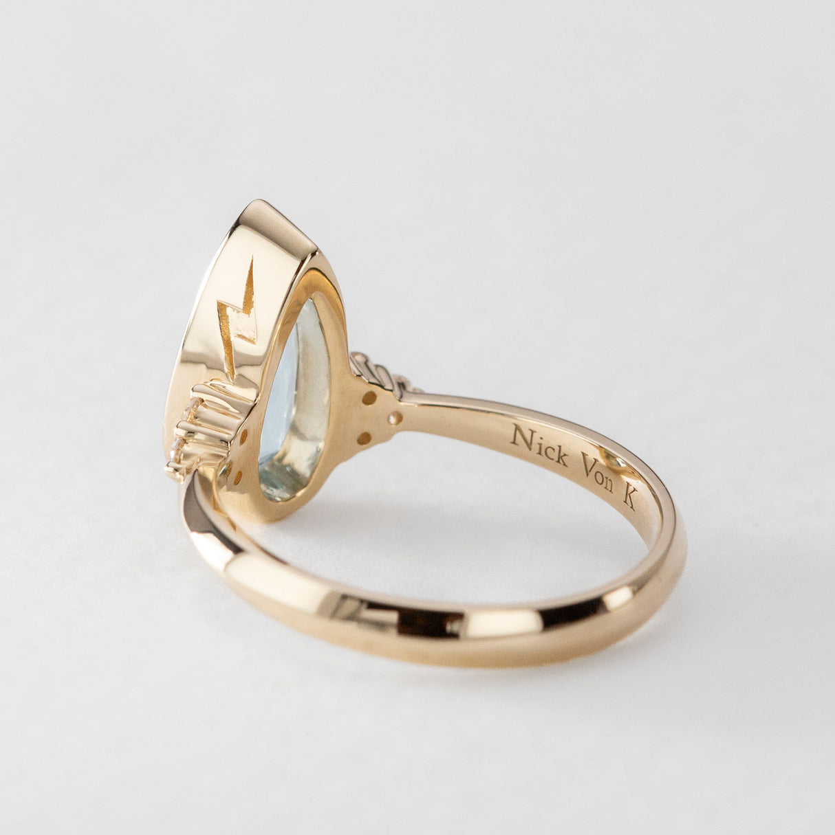 Aquamarine Athena Ring