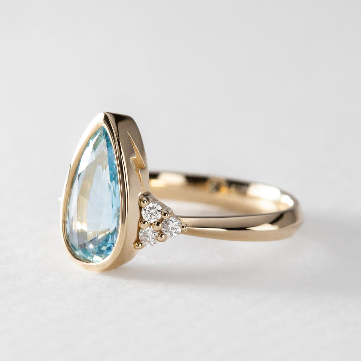Aquamarine Athena Ring