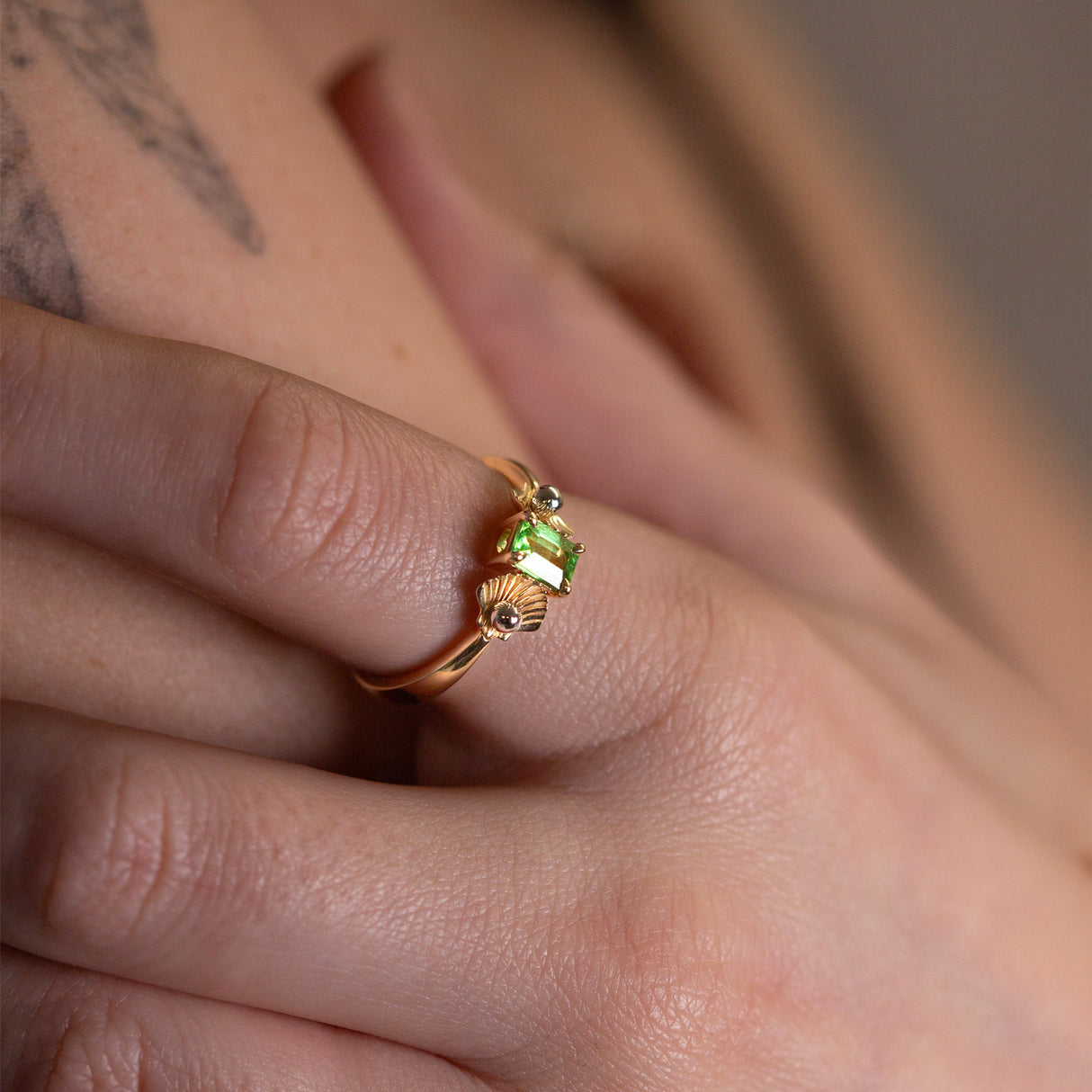 Ariel's Garnet Treasure Ring