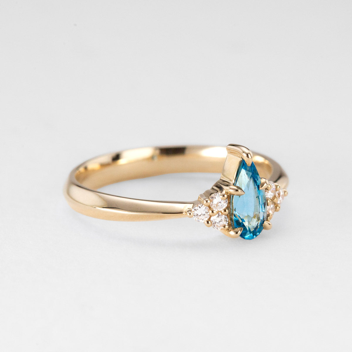 Beach House Aquamarine & Diamond Ring
