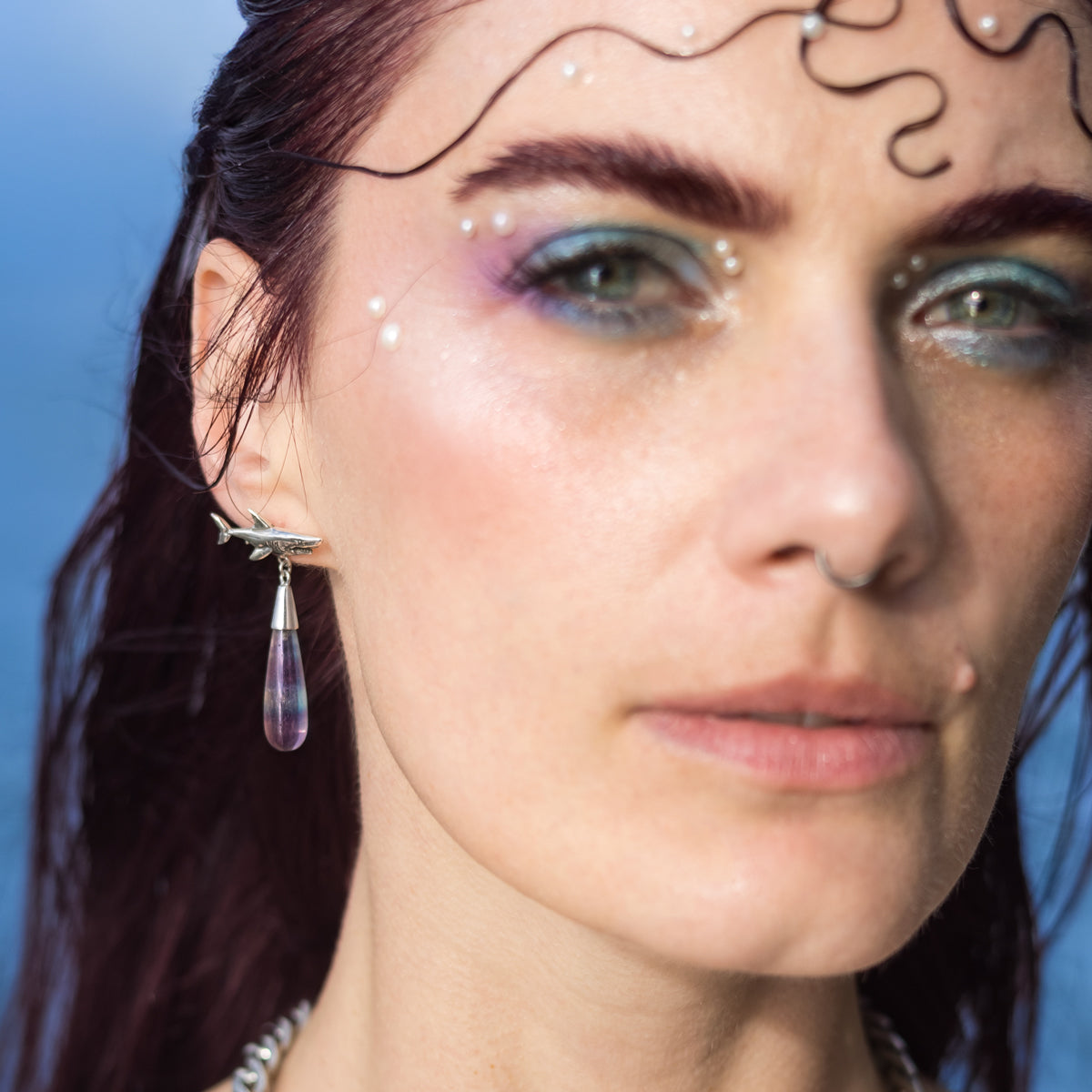 Deeply Misunderstood Earrings in Fluorite