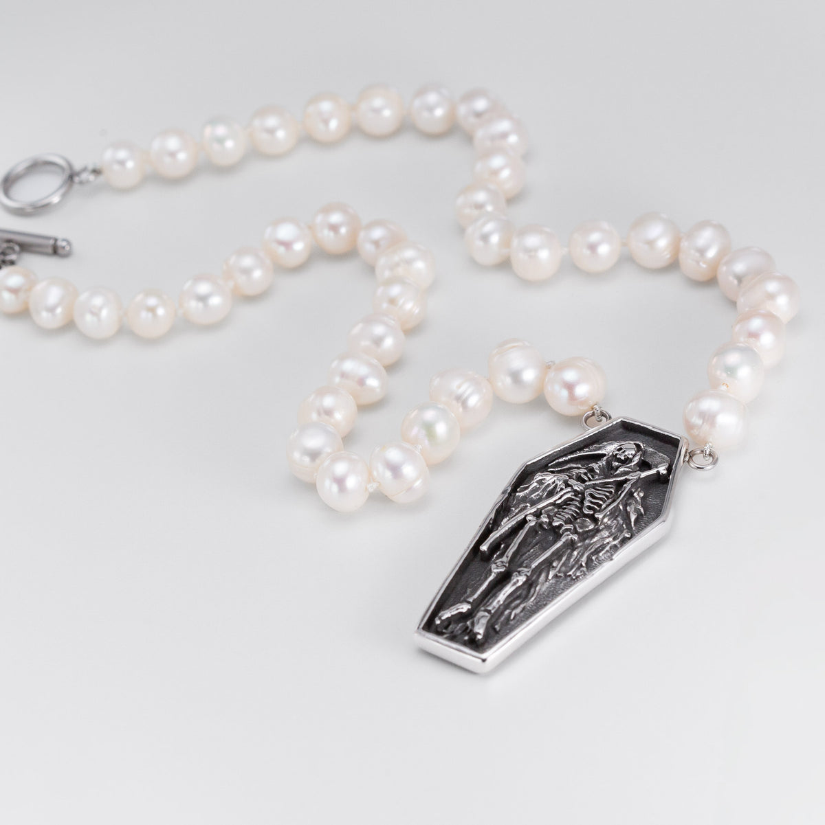 Drop Dead Pearl Necklace