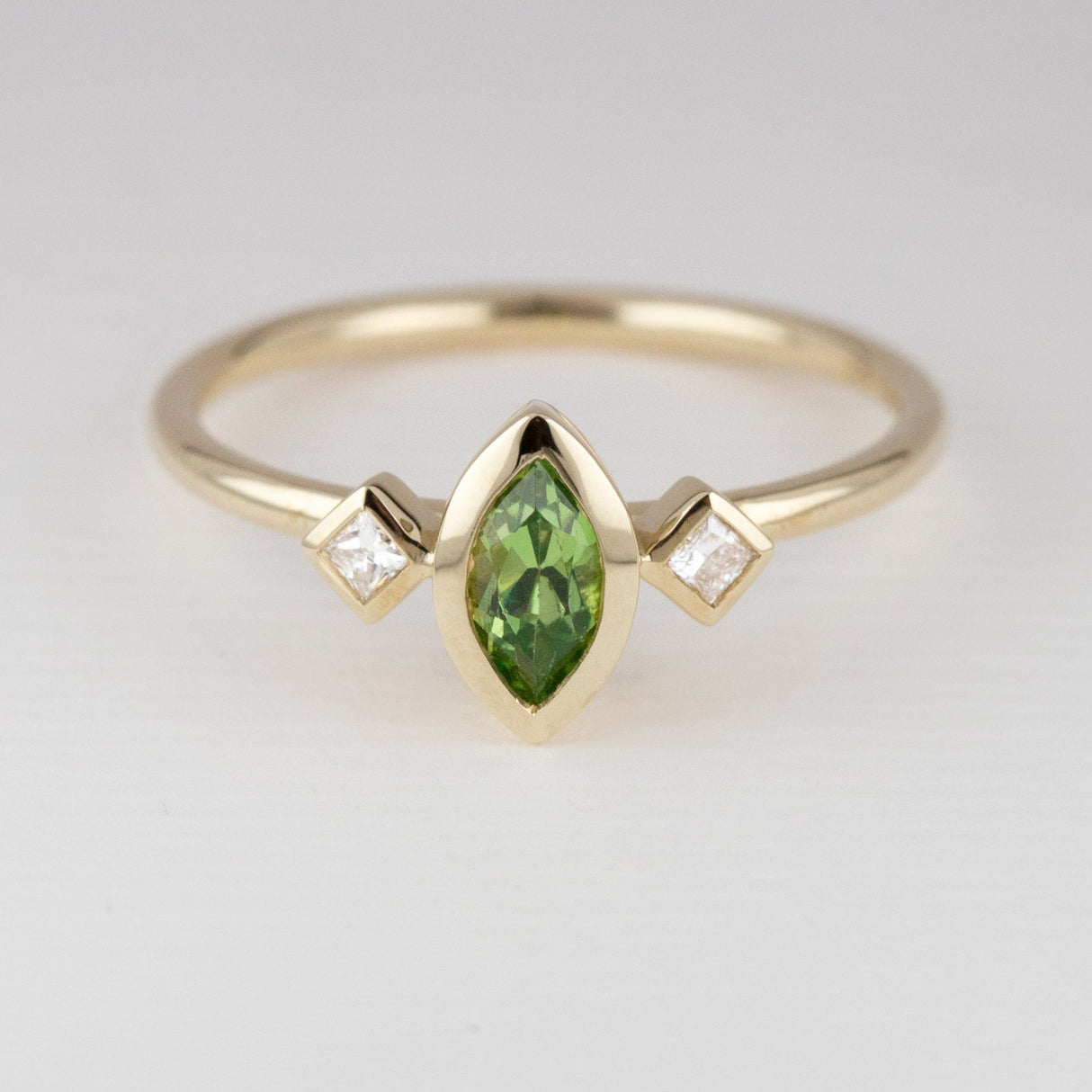 Lime Mali Garnet Marquise Tiny Treasure Ring