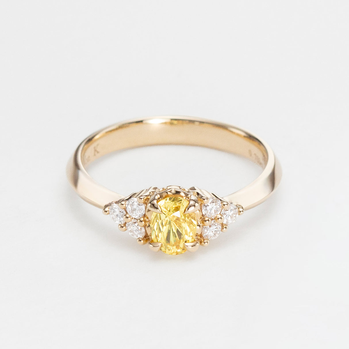 Golden Sapphire Beetle Ring