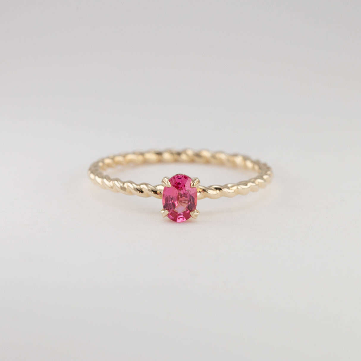 Hot Pink Spinel Tiny Treasure Ring