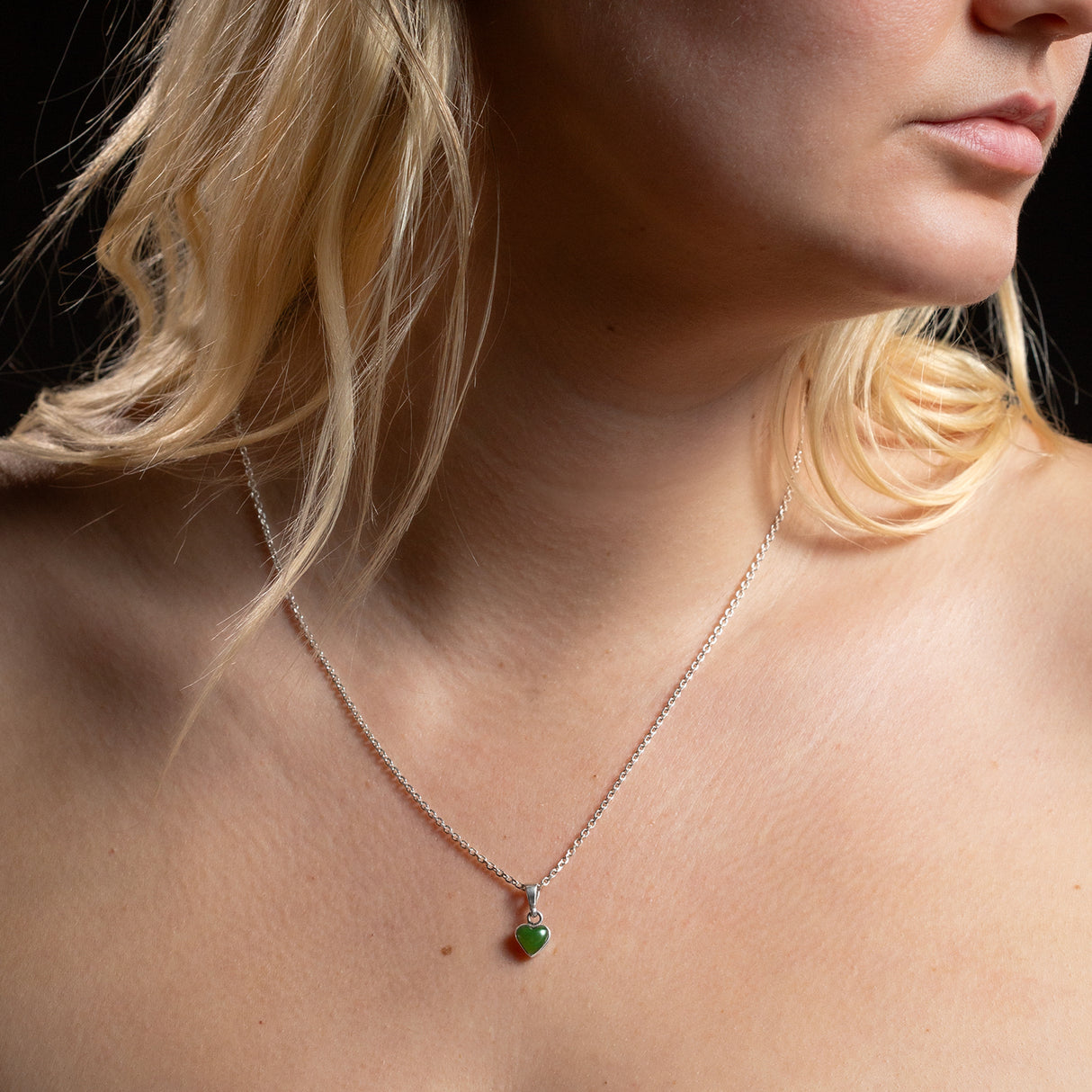 Pounamu Heart Charm Pendant