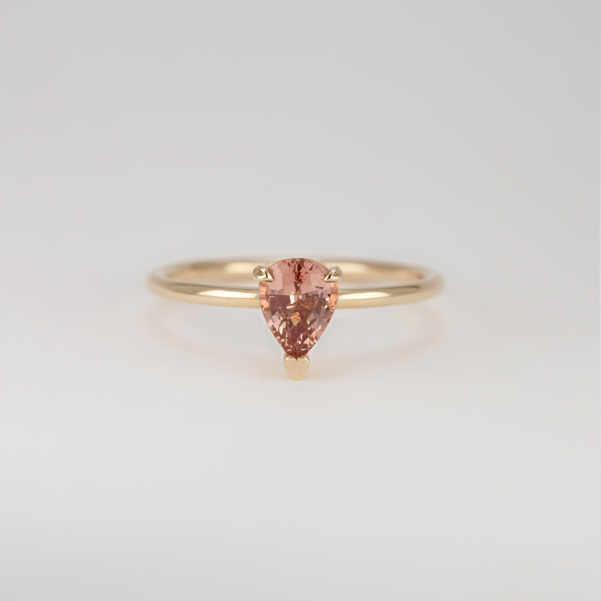 Peach Sunset Malaya Garnet Tiny Treasure Ring