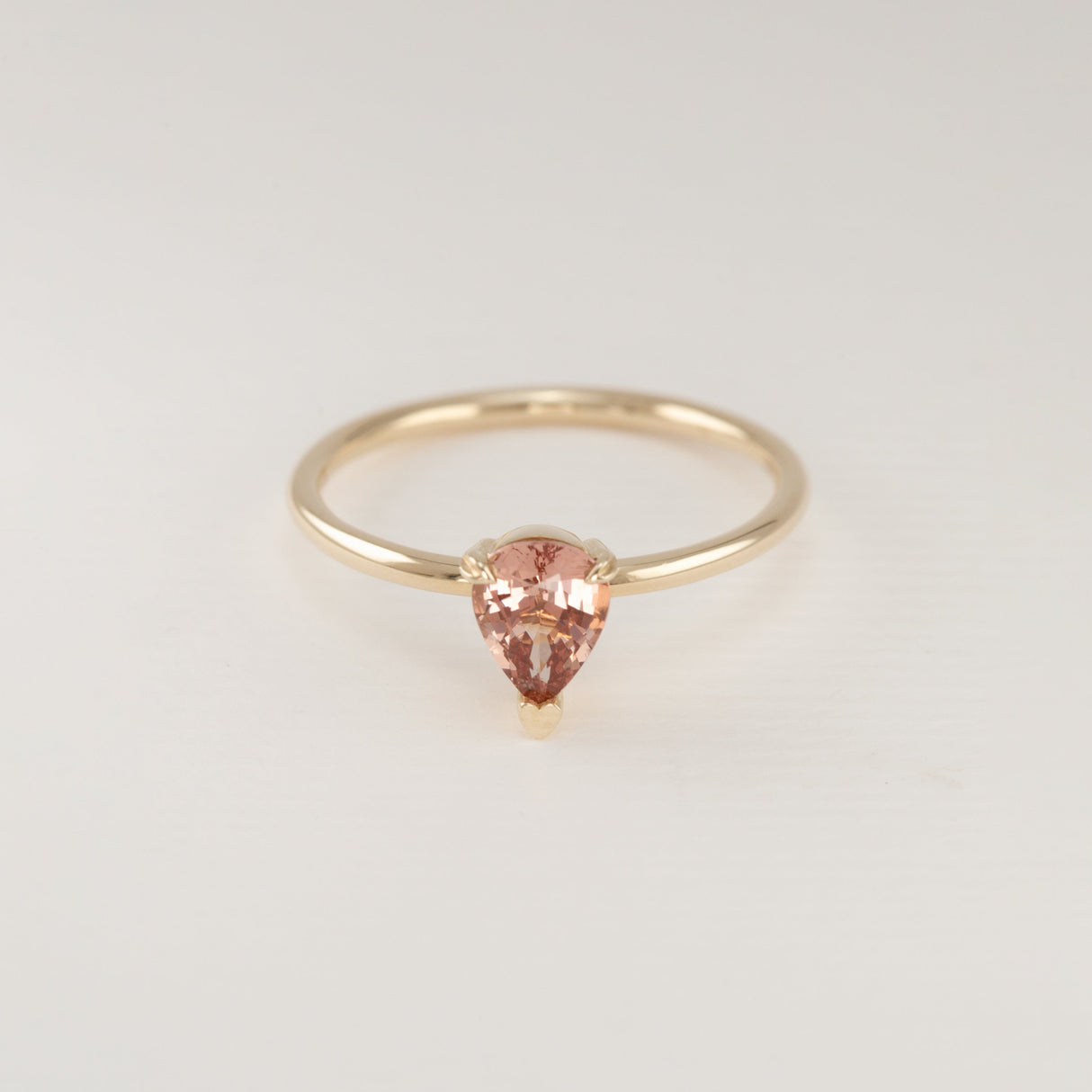 Peach Sunset Malaya Garnet Tiny Treasure Ring