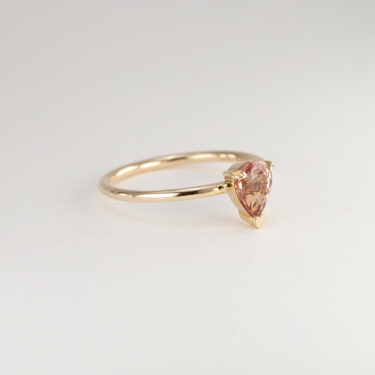 Peach Sunset Malaya Garnet Tiny Treasure Ring