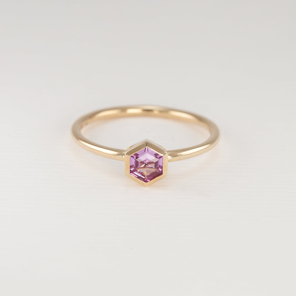 Mauve Sapphire Tiny Treasure Ring