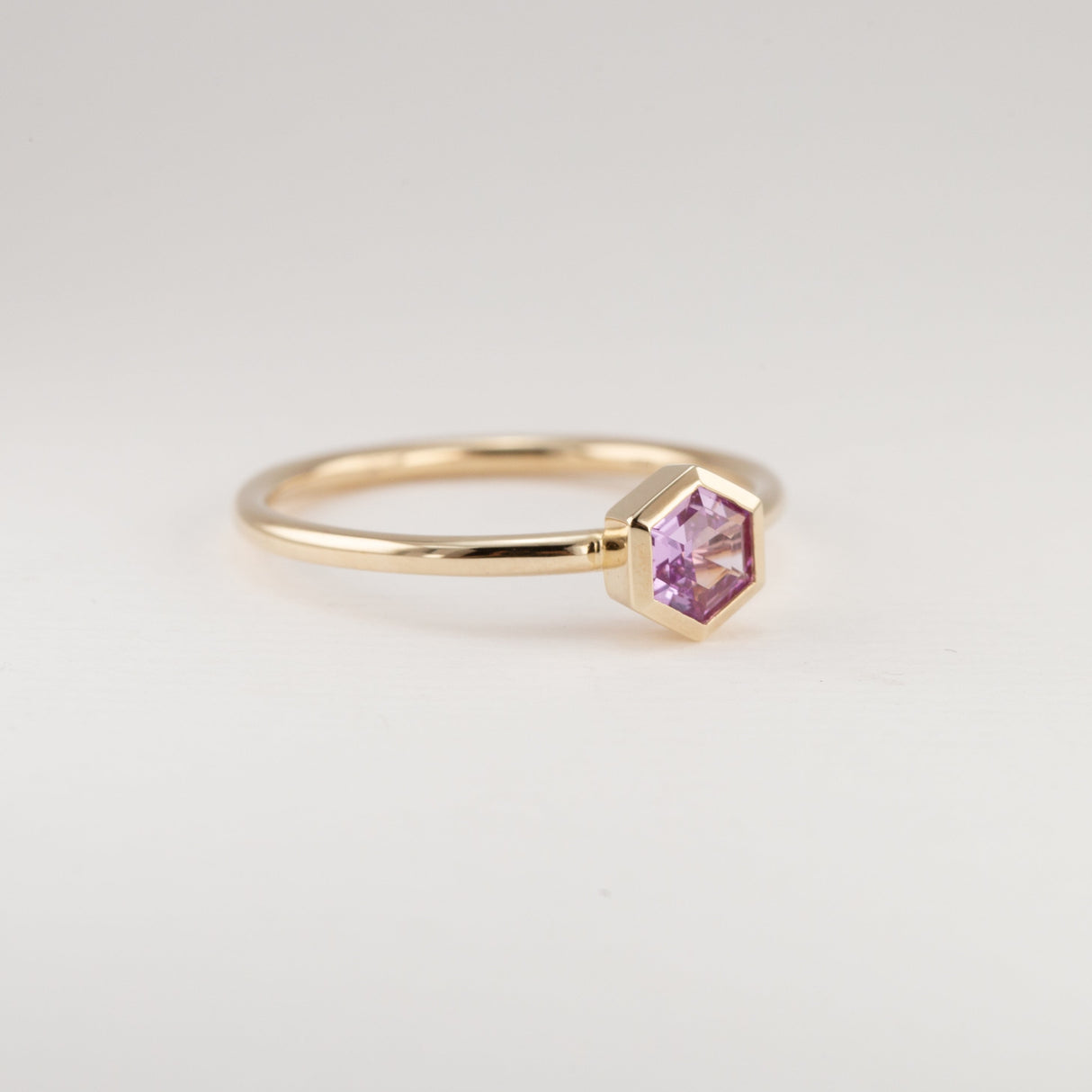 Mauve Sapphire Tiny Treasure Ring