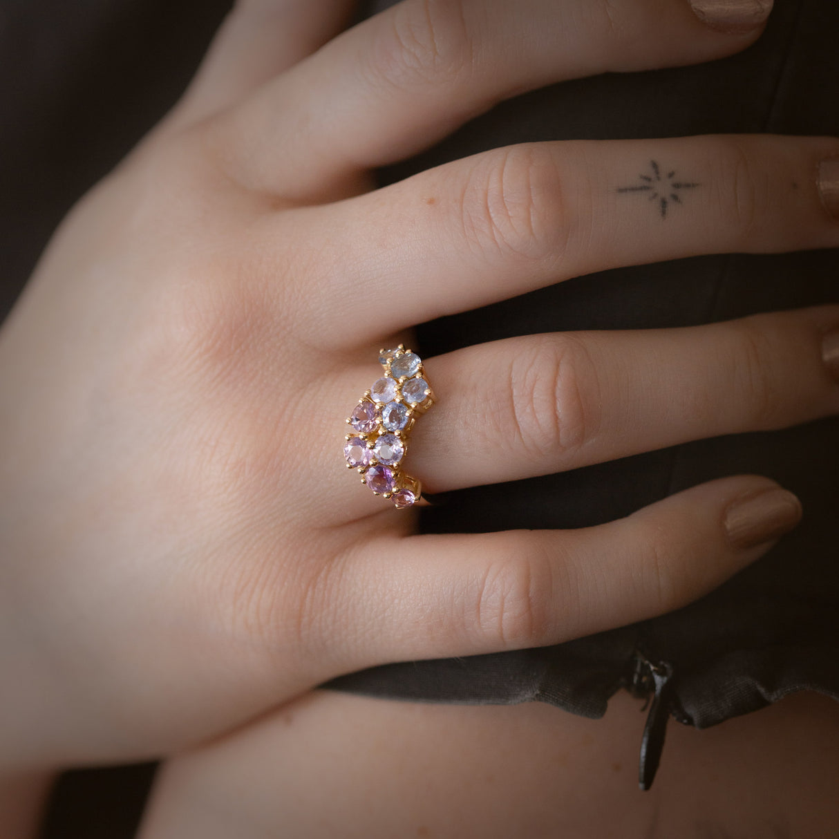 Monet Muse Sapphire & Amethyst Ring