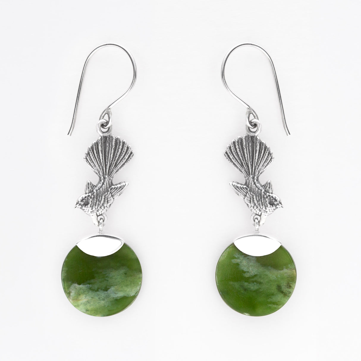 Pīwakawaka Pounamu Earrings