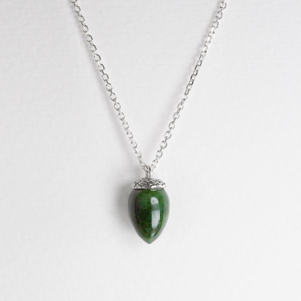 Mini Pounamu Acorn Necklace