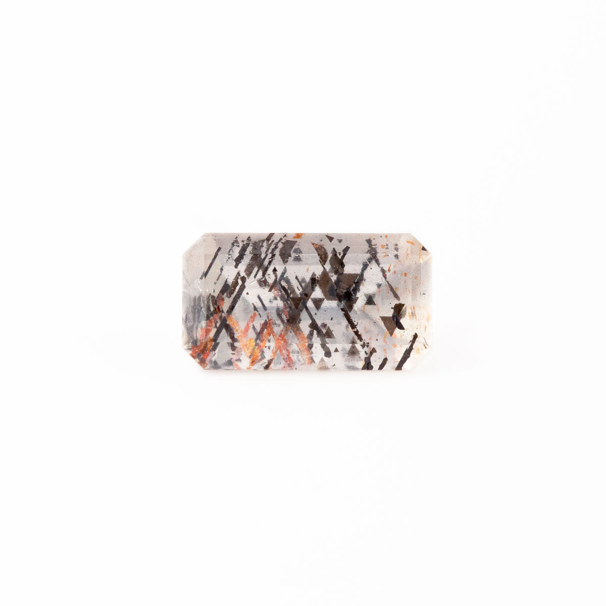 Rainbow Lattice Sunstone Emerald cut 0.84 carat