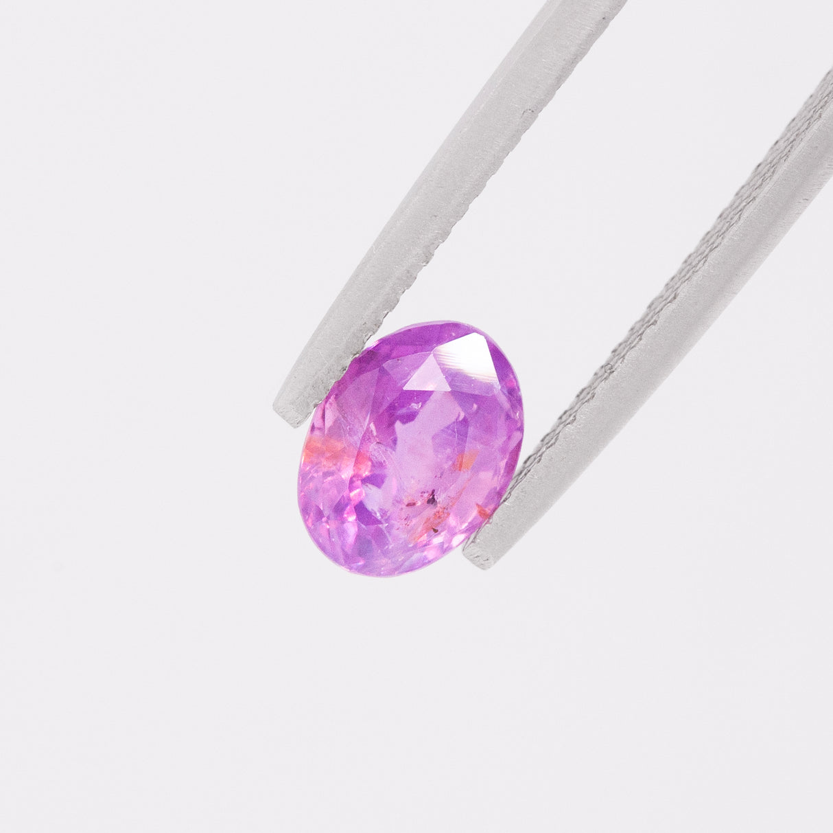 Lipstick Pink Sapphire Oval cut 2.11 carats