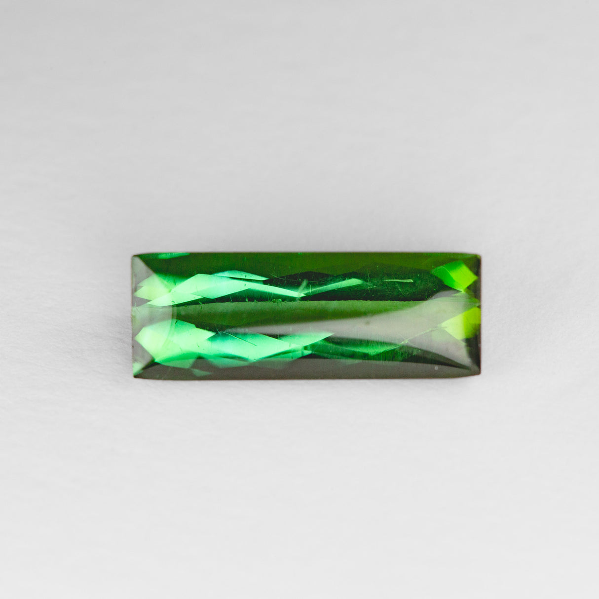 Matrix Green Tourmaline Rectangular Cabochon cut 3.2 carats