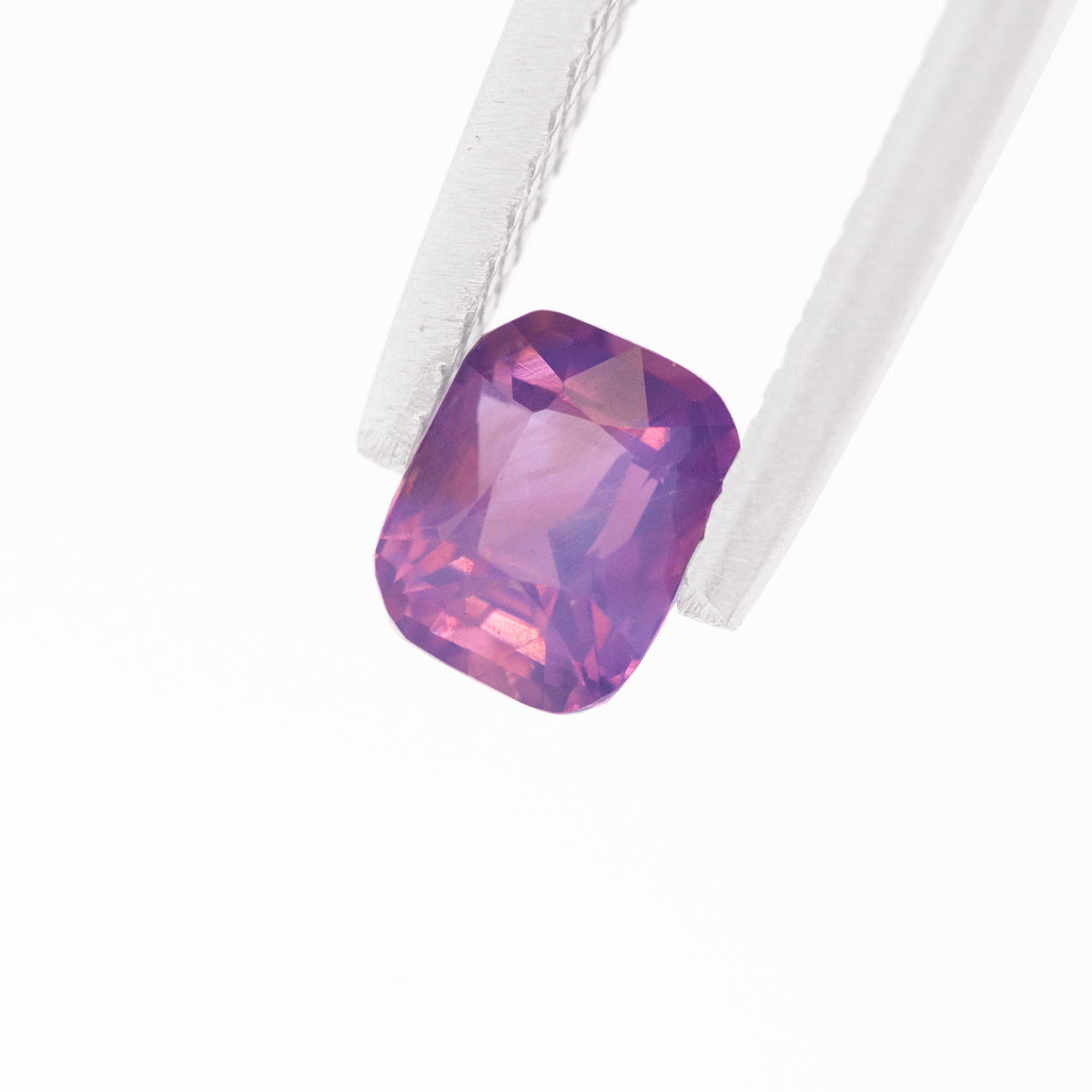 Opalescent Pink Purple Bi-Colour Sapphire Cushion 1.09 carat