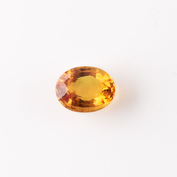 Dark Amber Sapphire Oval 1.10 carat