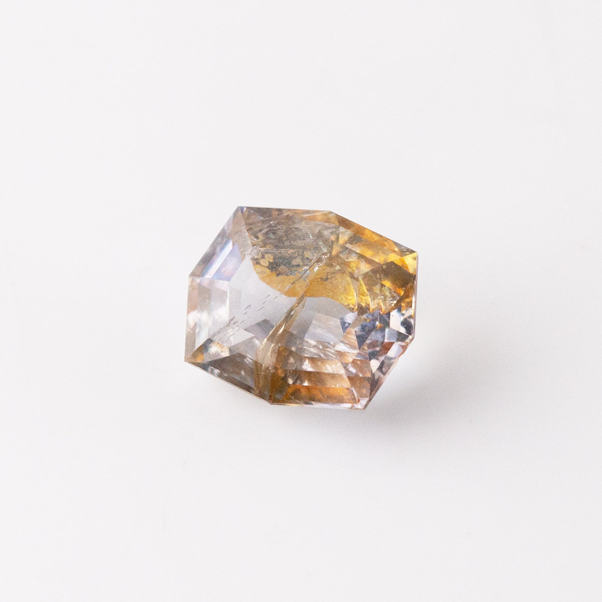 Grey-Orange Bi-Colour Sapphire 1.63 carat