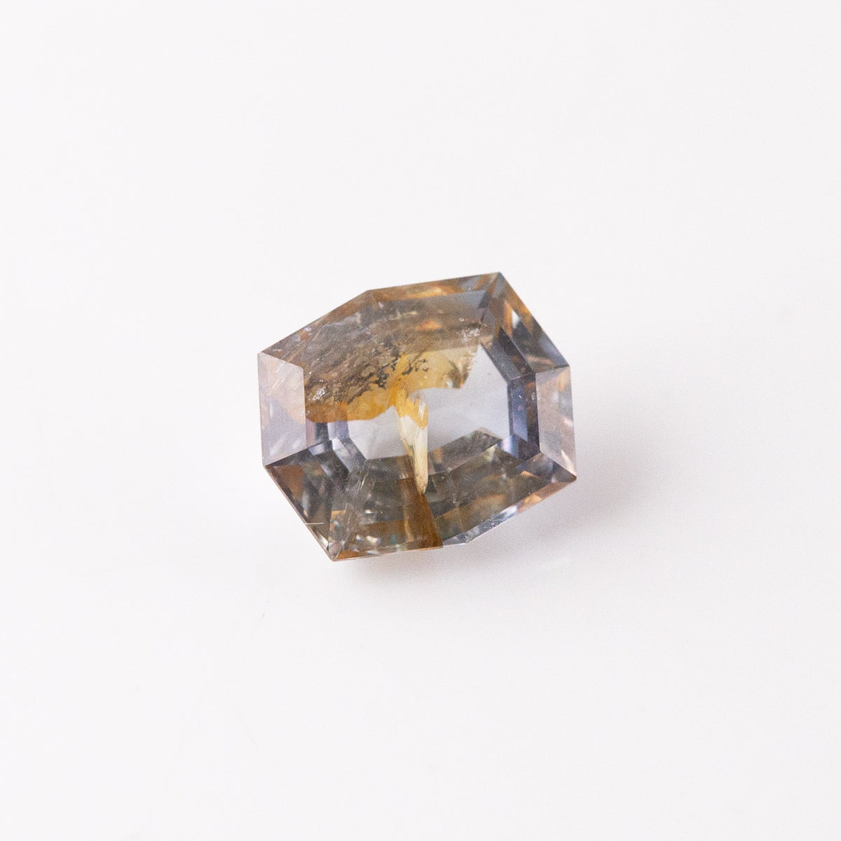 Grey-Orange Bi-Colour Sapphire 1.63 carat