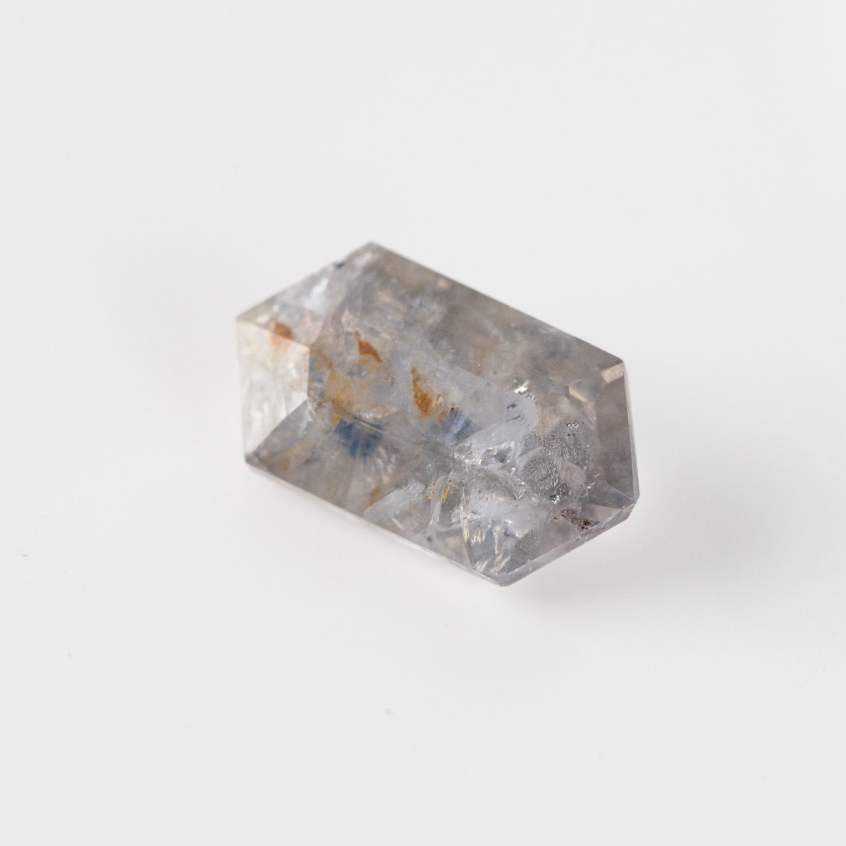 Salt, Pepper and Cinnamon Sapphire Hexagonal cut 2.67 carats