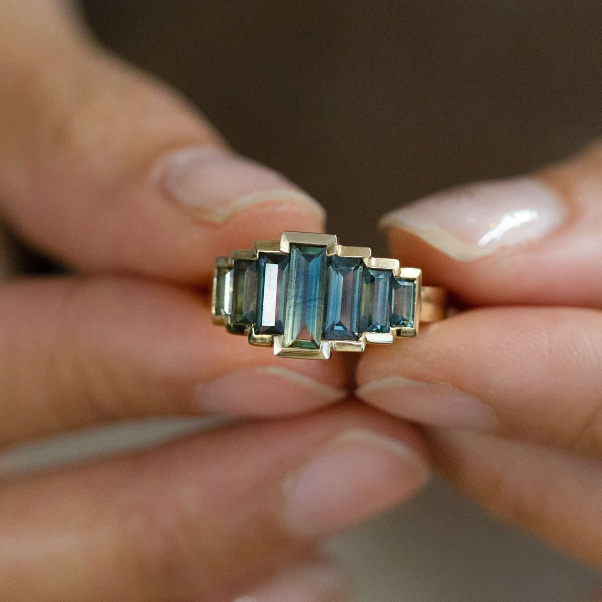 Sapphire Hall of Mirrors Ring