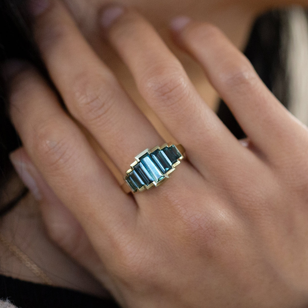 Sapphire Hall of Mirrors Ring